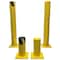 Electriduct ED 1ft Steel Pipe Safety Bollard Post- Yellow/Black Stripe TC-V-BOLLARD-12-YL-BK/TOP - alternate 2